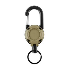 Breloc Carabina cu Cablu M-Tac - Coyote, Retractabil Rapid