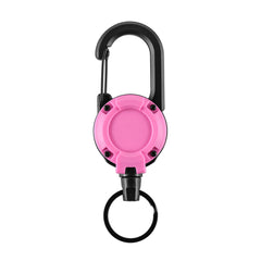 Breloc Carabiner M-Tac cu Cablu Retractabil – Roz