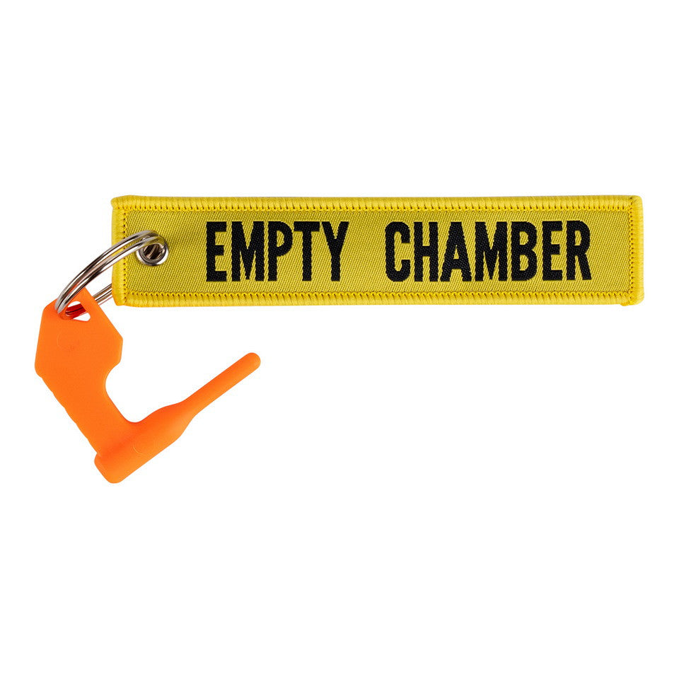 Breloc Empty Chamber cu Plug Galben Military-Shop - Siguranță Vizuală Crucială
