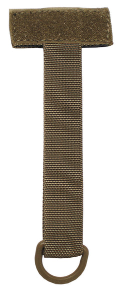 Breloc Suport chei MOLLE Coyote MFH - Panou loop, D-ring