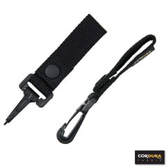 Breloc Tactic Keychain Cordura DP208 Negru - Sistem Avansat Retenție Chei