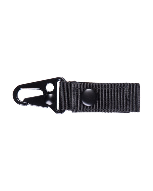 Breloc Tactic Mil-Tec – Polipropilenă, 2,5 x 7 cm, Negru