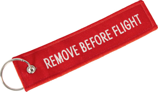 Breloc textil "Remove Before Flight" Louis - Fără zgârieturi