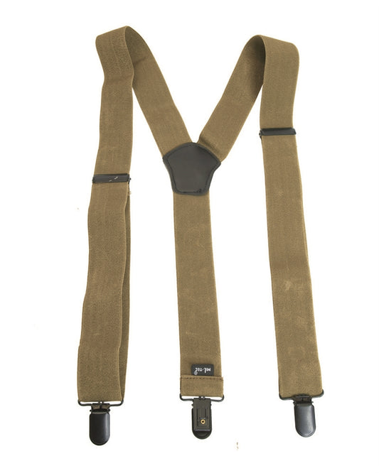 Bretele Elastice Mil-Tec cu Cleme Metalice – Reglabile până la 120 cm, Coyote