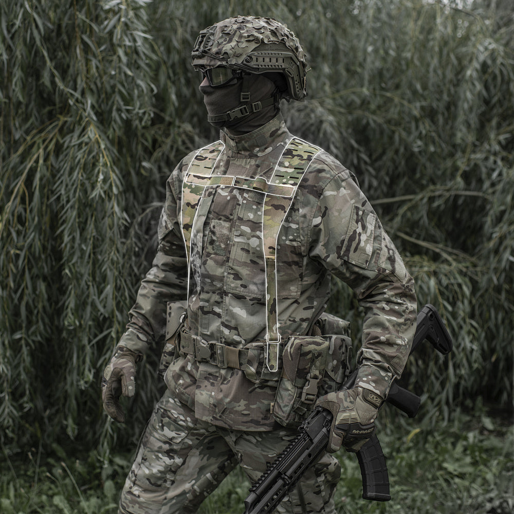 Bretele Tactice M-Tac Laser Cut Multicam - Suport Centură MOLLLE