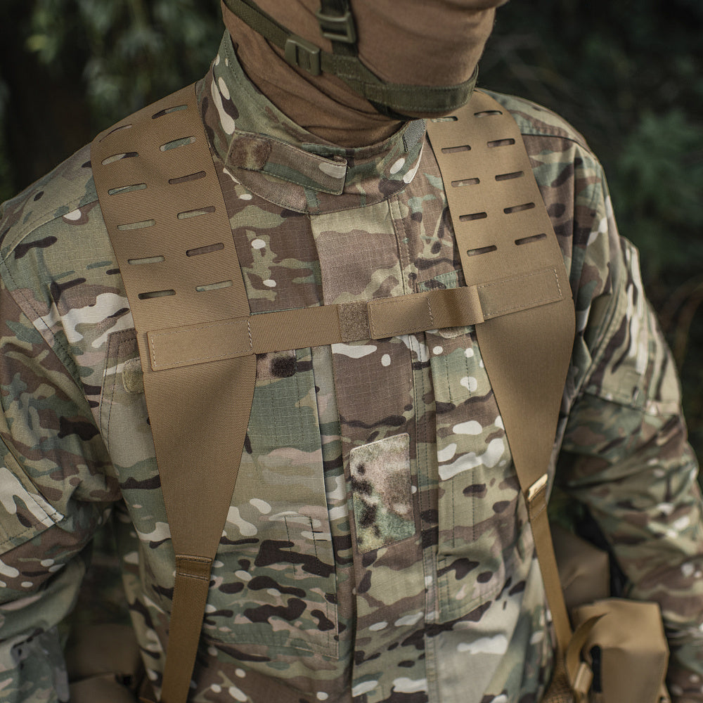 Bretele Tactice Sistem MOLLE M-Tac Laser Cut - Coyote