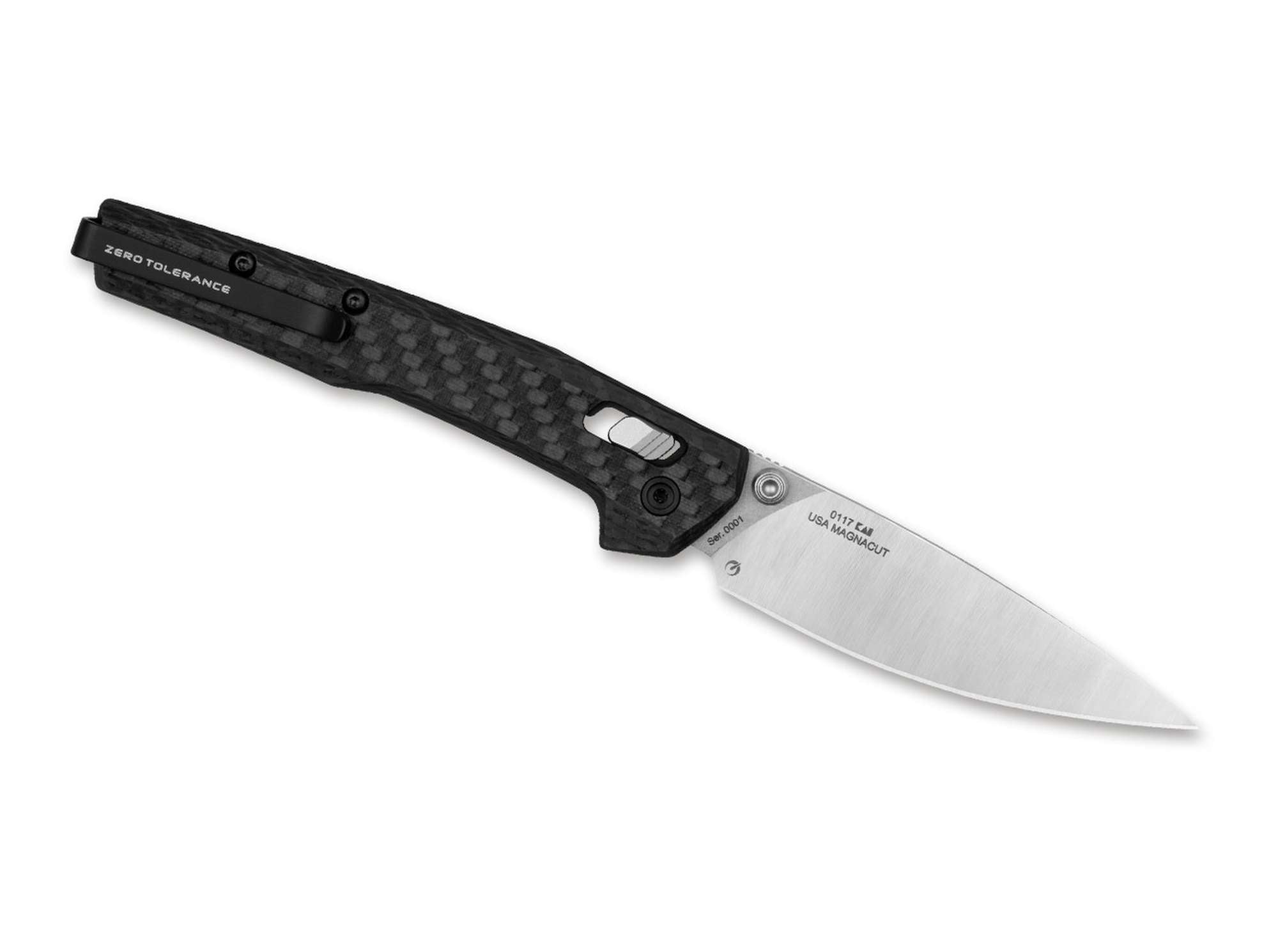 Briceag 0117 Zero Tolerance- Lama MagnaCut, Maner Fibra Carbon