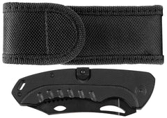 Briceag 2 in 1 Negru FoxOutdoor - Lame 3Cr13MoV, Mâner G10