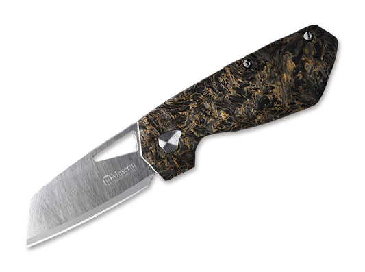 Briceag 373 Knife Tungsten CF Green Maserin- Lama Tungsten, Maner Carbon FAT