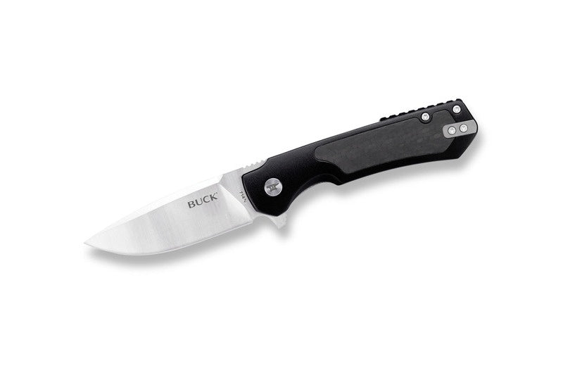 Briceag 714 STINGER Negru Buck - Oțel D2, Framelock, Aluminiu