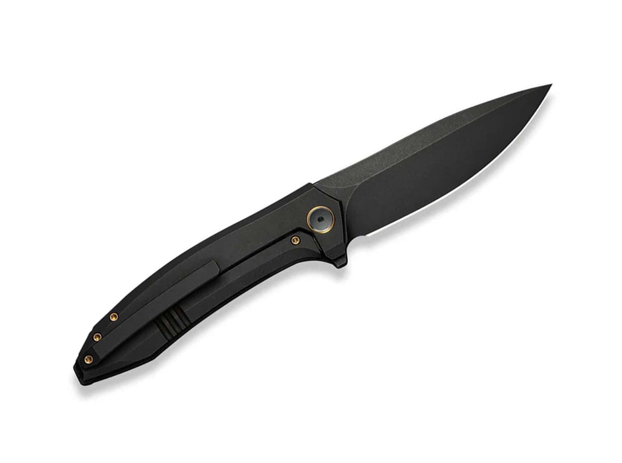 Briceag Acuminal Vanax Titanium All Black WE Knife- Utilizare EDC, Mecanism Flipper