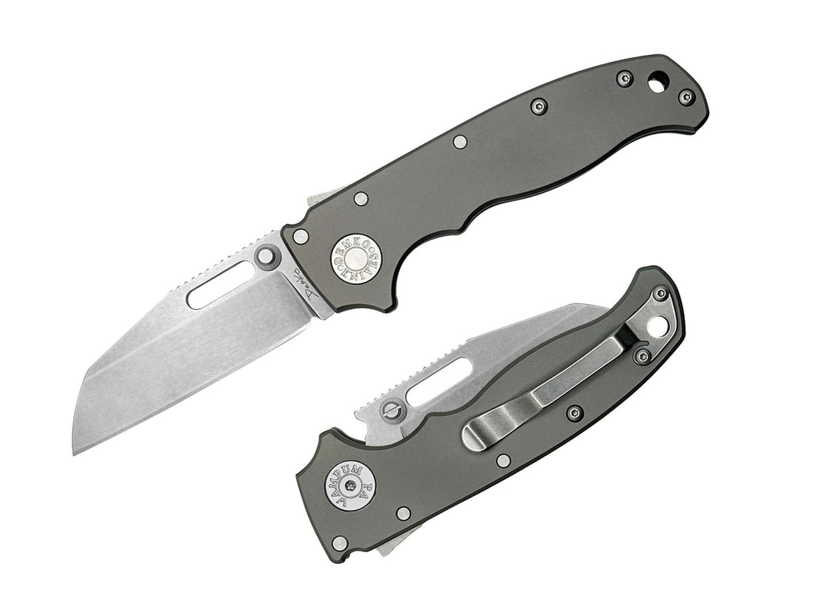Briceag AD20.5 Shark Foot 20CV Titanium Smooth Demko Knives- Titan, Shark Lock