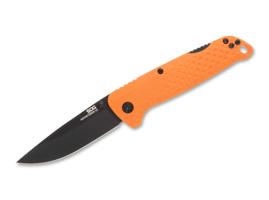 Briceag Adventurer LB Orange Black SOG- Mecanism Backlock, Maner Portocaliu