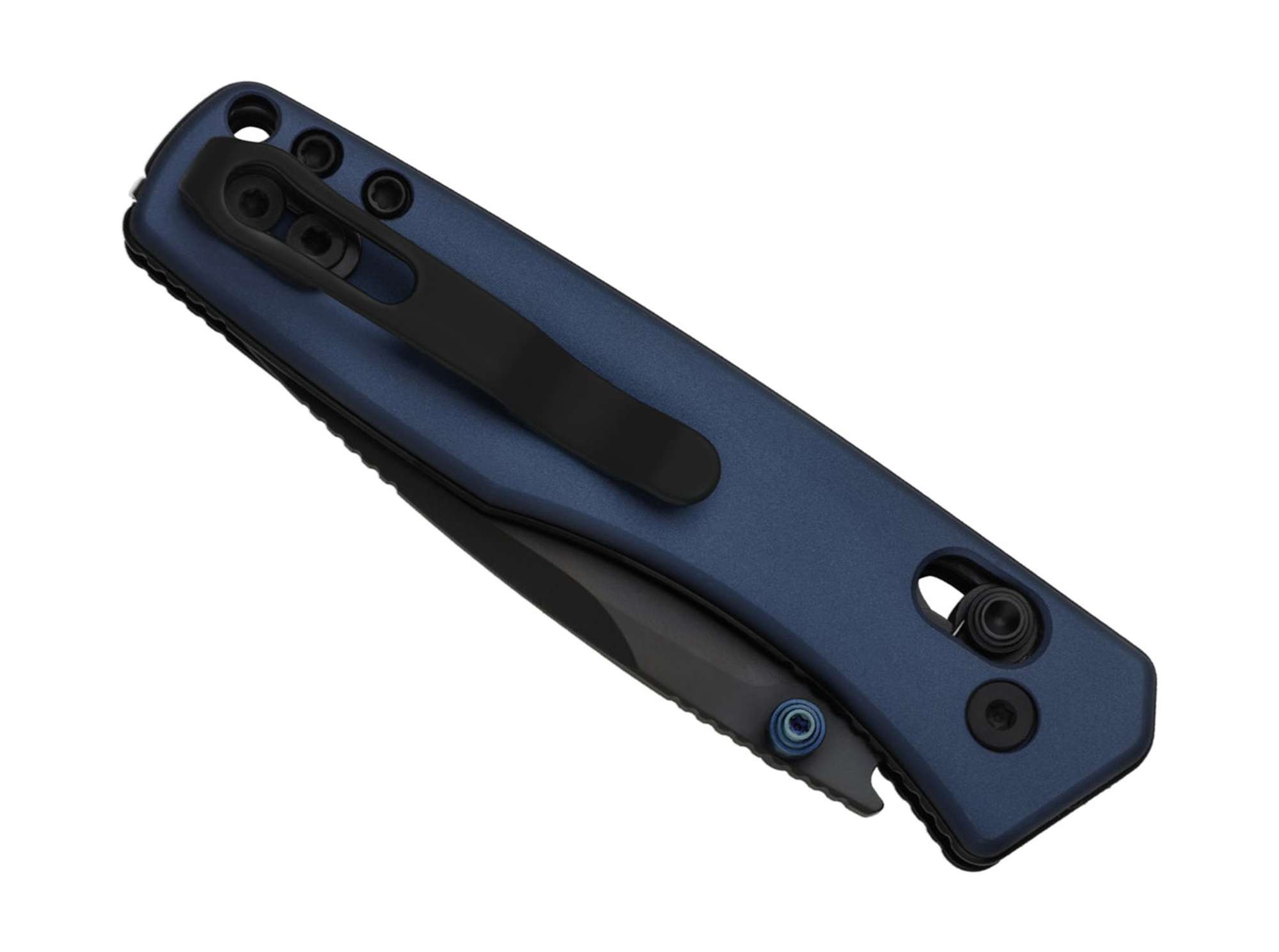 Briceag Aegis AEB-L Blue Aluminum DLC Kizer- Otel AEB-L, Maner Aluminiu Albastru