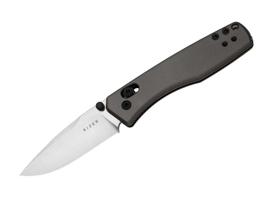 Briceag Aegis AEB-L Grey Aluminum Kizer- Mecanism Clutch Lock, Utilizare EDC