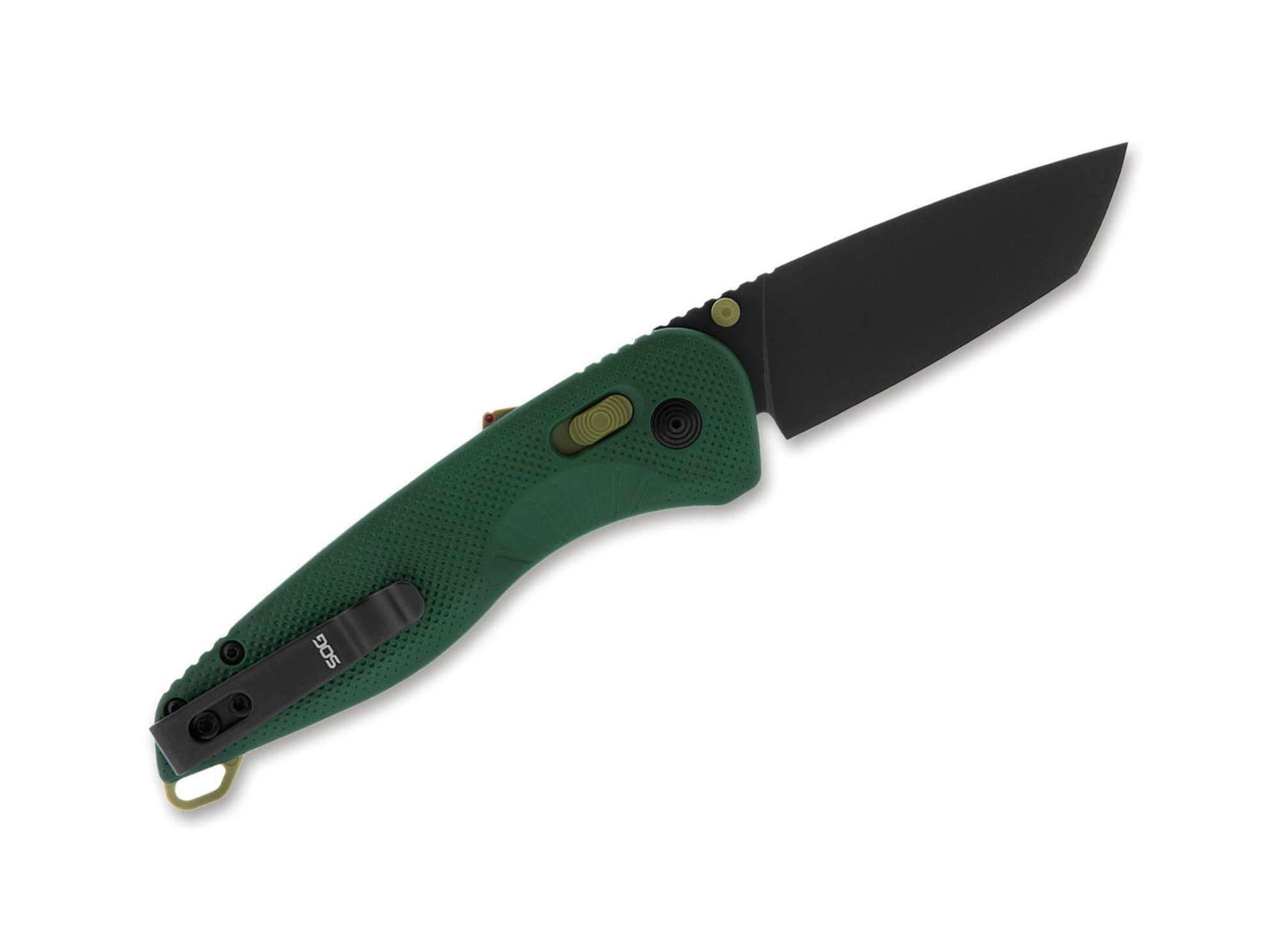 Briceag Aegis AT Tanto Forest & Moss SOG- Lama D2 Robusta, Maner GRN Verde