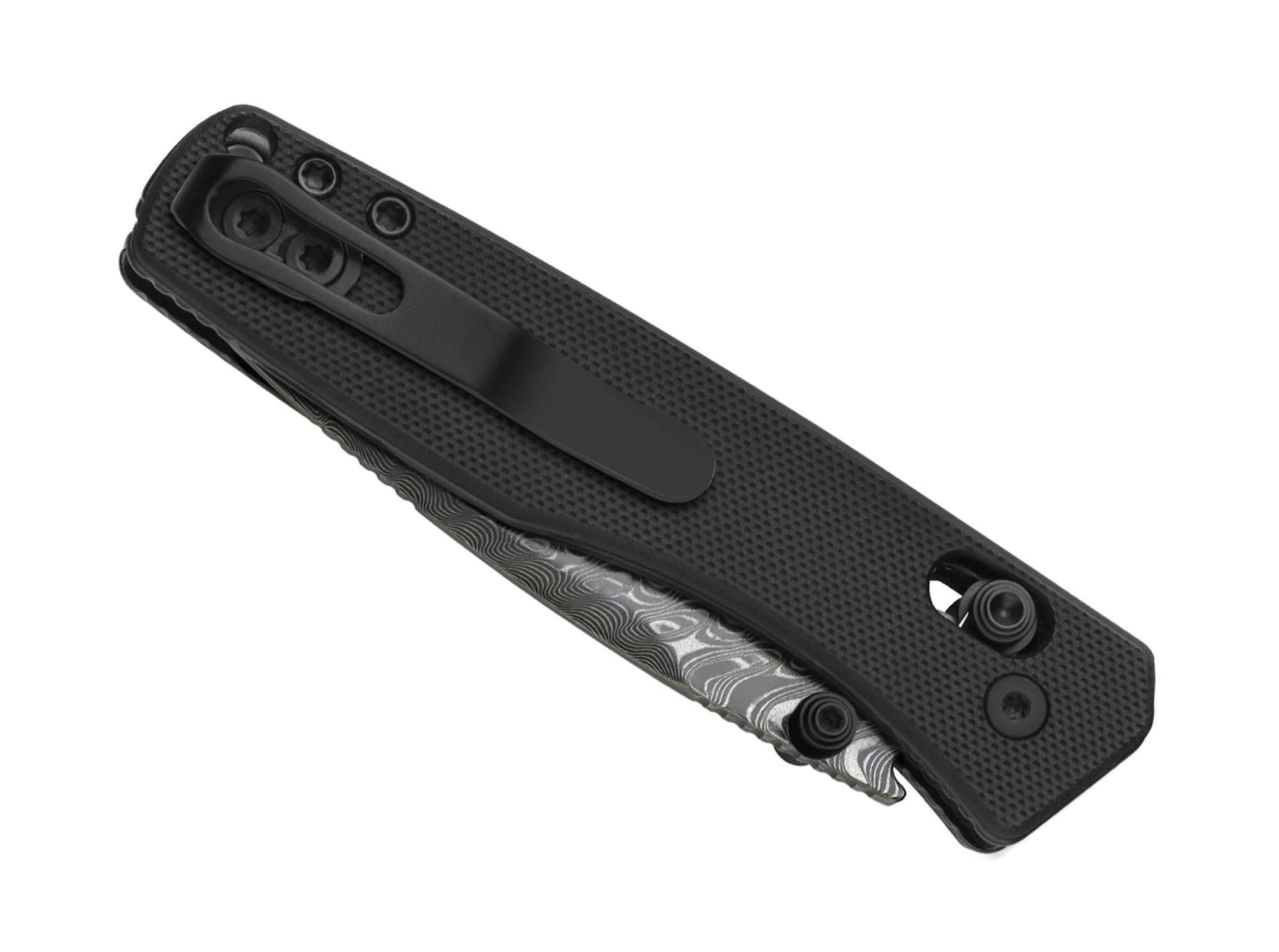 Briceag Aegis Damascus Black G10 Kizer- Lama Otel Damasc, Maner G10