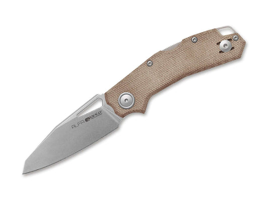 Briceag Alfa Micarta Natural Viper- Lama CPM MagnaCut, Maner Micarta