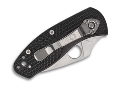 Briceag Ambitious Lightweight Black PlainEdge Spyderco- Maner FRN, Lama Robusta