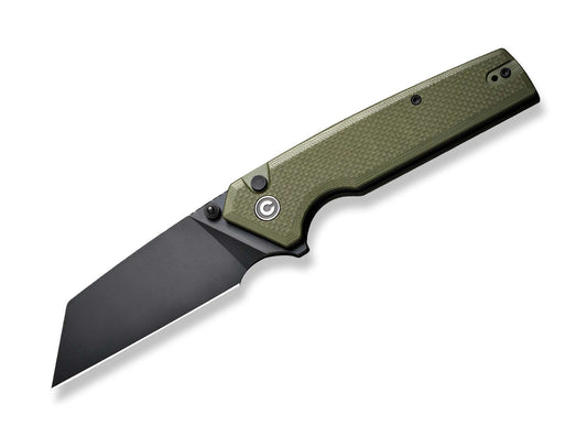 Briceag Amirite G10 OD Green CIVIVI- Utilizare EDC, Blocare Button Lock