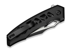 Briceag Anaaki Nitro-V Aluminum All Black CIVIVI- Maner Aluminiu, Lama Nitro-V