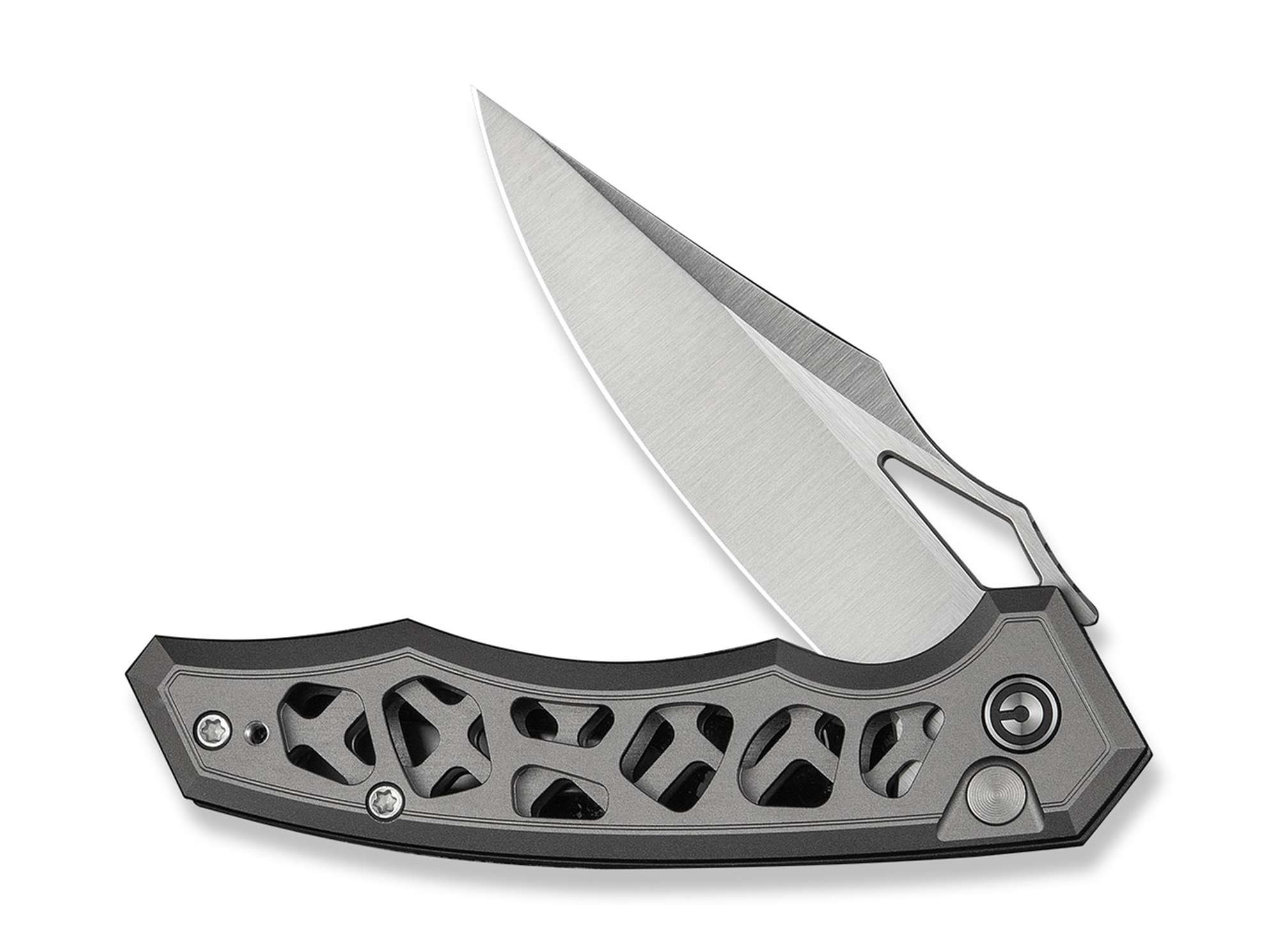 Briceag Anaaki Nitro-V Gray Aluminum CIVIVI- Maner Aluminiu Gri, Lama Nitro-V