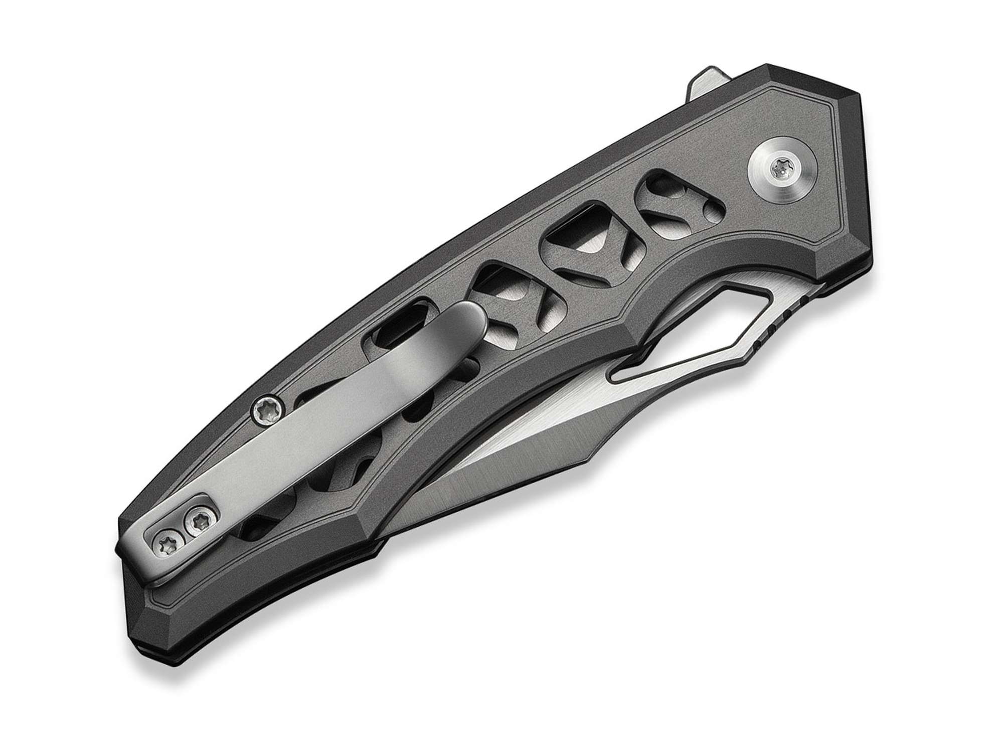 Briceag Anaaki Nitro-V Gray Aluminum CIVIVI- Maner Aluminiu Gri, Lama Nitro-V