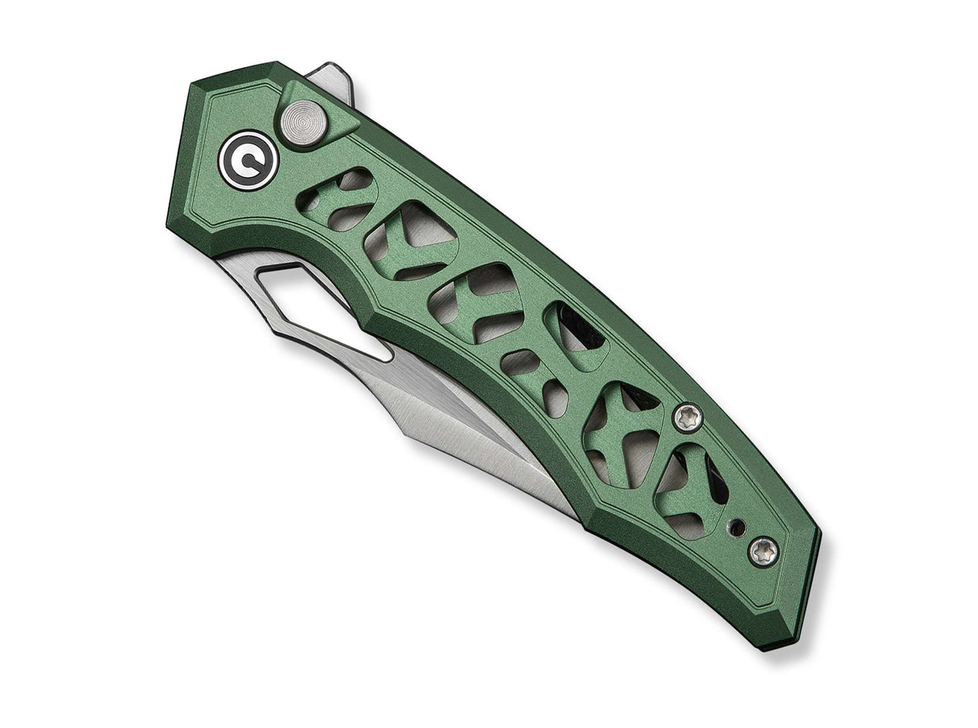 Briceag Anaaki Nitro-V Green Aluminum CIVIVI- Lama Nitro-V, Maner Aluminiu Verde