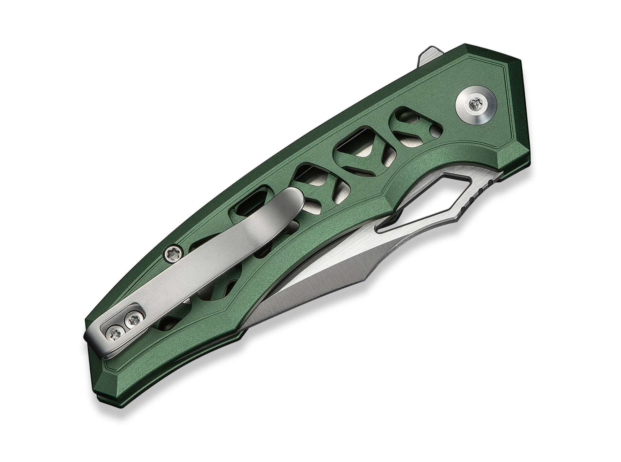Briceag Anaaki Nitro-V Green Aluminum CIVIVI- Lama Nitro-V, Maner Aluminiu Verde