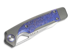 Briceag Ara S45VN Grey Ti Purple Snowflake Kizer- Lama S45VN, Maner Titan Gri