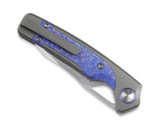 Briceag Ara S45VN Grey Ti Purple Snowflake Kizer- Lama S45VN, Maner Titan Gri