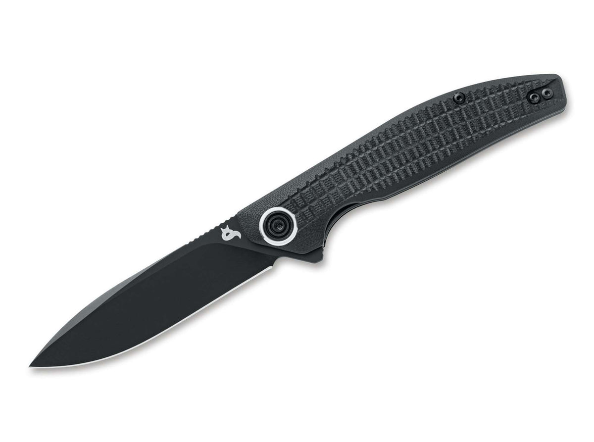 Briceag Artia G10 All Black BlackFox- Lama D2 Precisa, Maner G10 Ergonomic