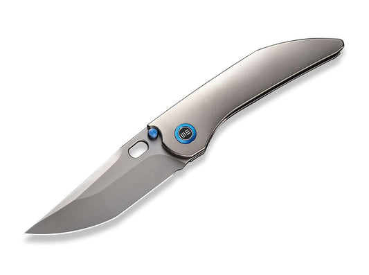 Briceag Attor CPM-20CV Titanium Polished Bead Blasted WE Knife- EDC, Robust