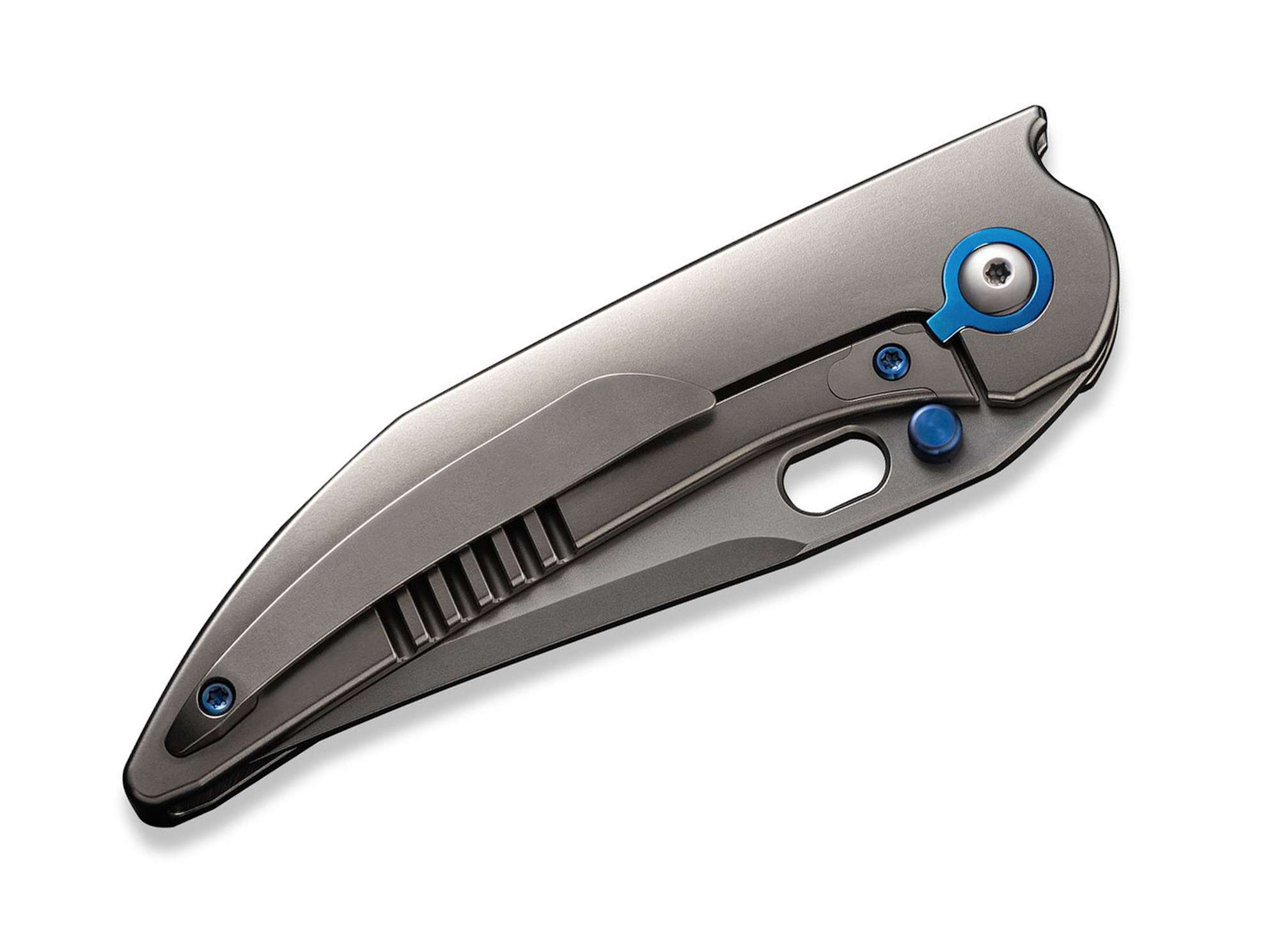 Briceag Attor CPM-20CV Titanium Polished Bead Blasted WE Knife- EDC, Robust
