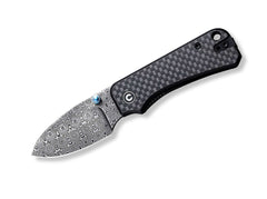 Briceag Baby Banter G10 CF Black Damascus CIVIVI- Lama Damasc, Maner G10 Carbon