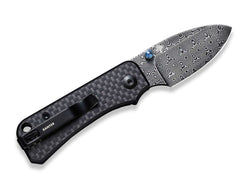 Briceag Baby Banter G10 CF Black Damascus CIVIVI- Lama Damasc, Maner G10 Carbon