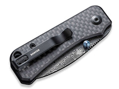 Briceag Baby Banter G10 CF Black Damascus CIVIVI- Lama Damasc, Maner G10 Carbon