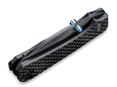 Briceag Baby Banter G10 CF Black Damascus CIVIVI- Lama Damasc, Maner G10 Carbon