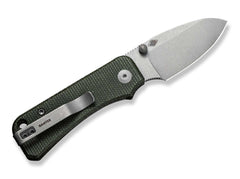 Briceag Baby Banter Micarta Dark Green CIVIVI- Lama Nitro-V, Maner Micarta