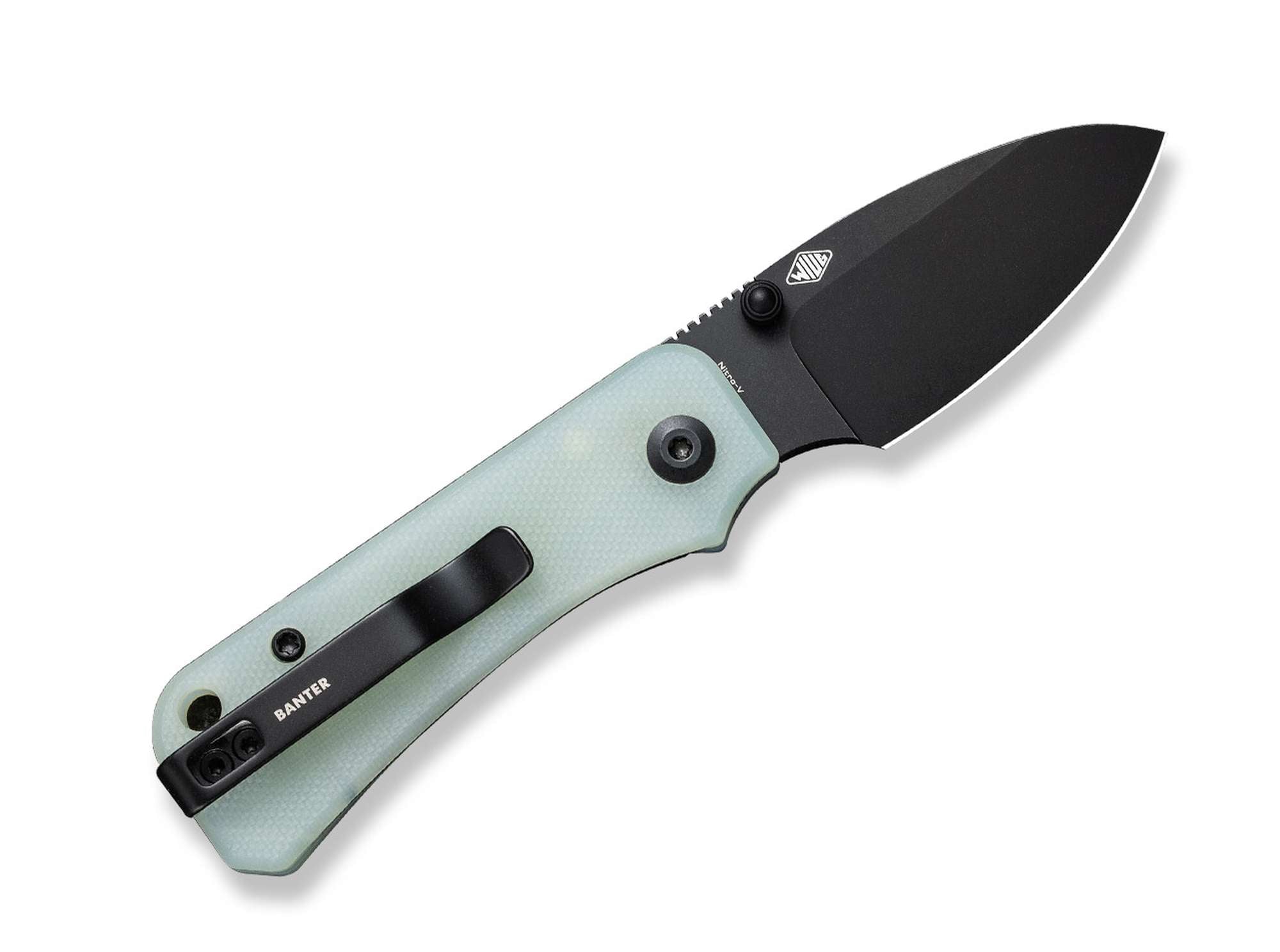 Briceag Baby Banter Nitro-V Natural G10 Black Blade CIVIVI- Lama Black Nitro-V, Maner G10