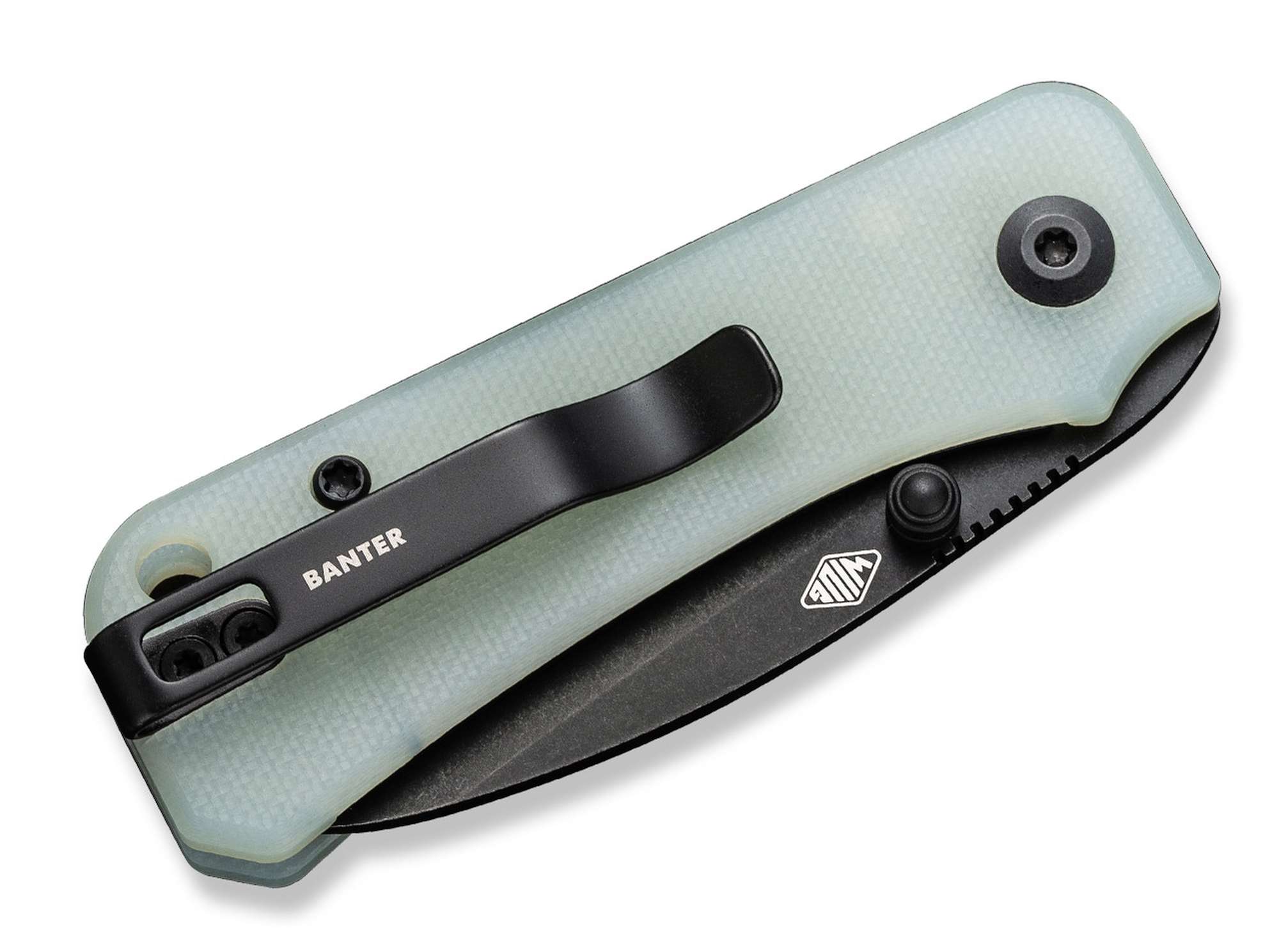 Briceag Baby Banter Nitro-V Natural G10 Black Blade CIVIVI- Lama Black Nitro-V, Maner G10