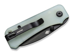 Briceag Baby Banter Nitro-V Natural G10 Black Blade CIVIVI- Lama Black Nitro-V, Maner G10