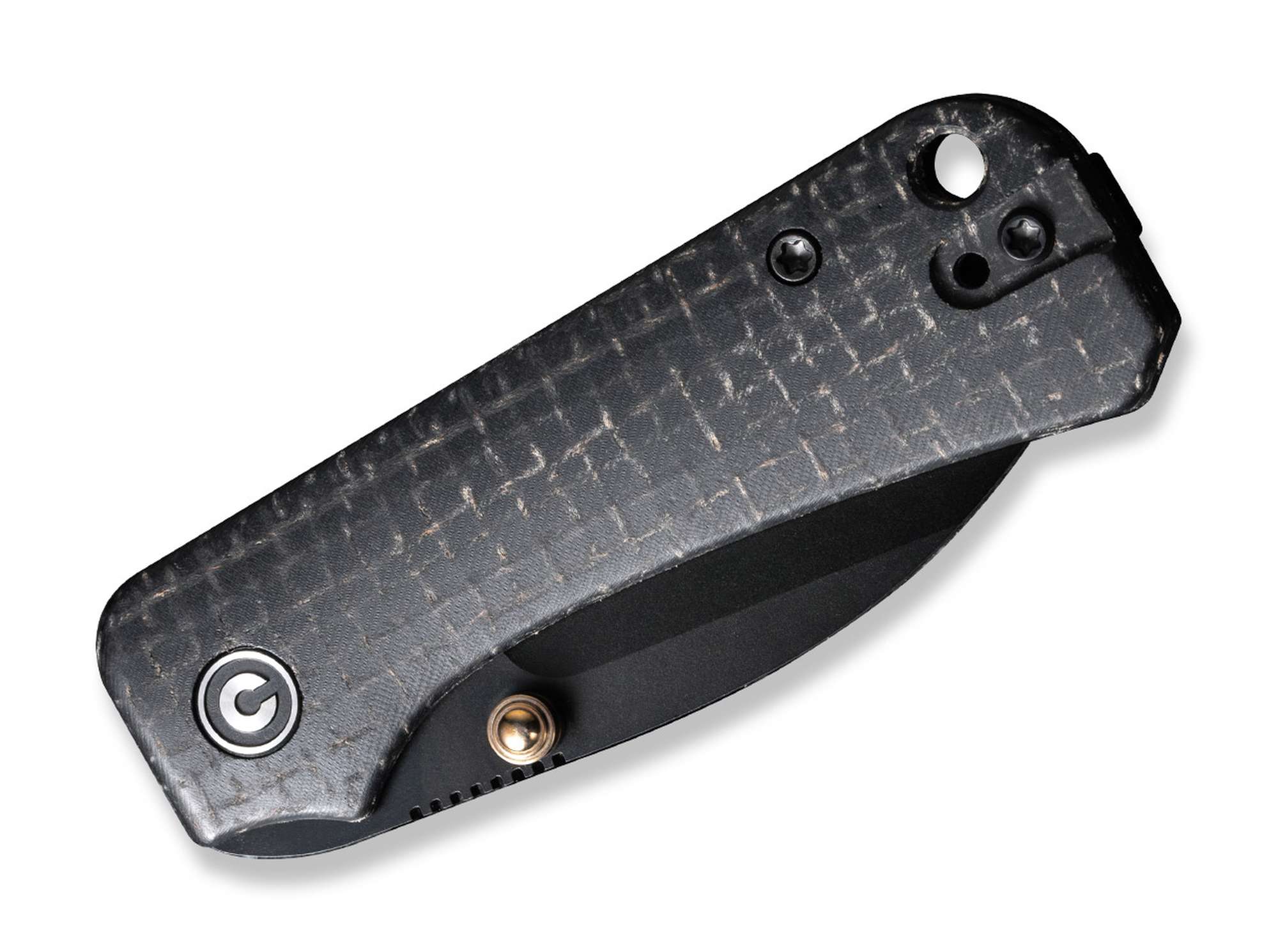 Briceag Baby Banter Wharncliffe Micarta All Black CIVIVI- Lama Wharncliffe, Maner Micarta Negru