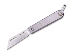 Briceag Baby Barlow Satin Real Steel- Dimensiuni compacte, Maner inox