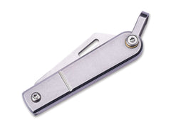 Briceag Baby Barlow Satin Real Steel- Dimensiuni compacte, Maner inox