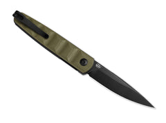 Briceag Bamboo Nitro-V Black PVD OD Green G10 Kizer- Design Slim, Utilizare EDC