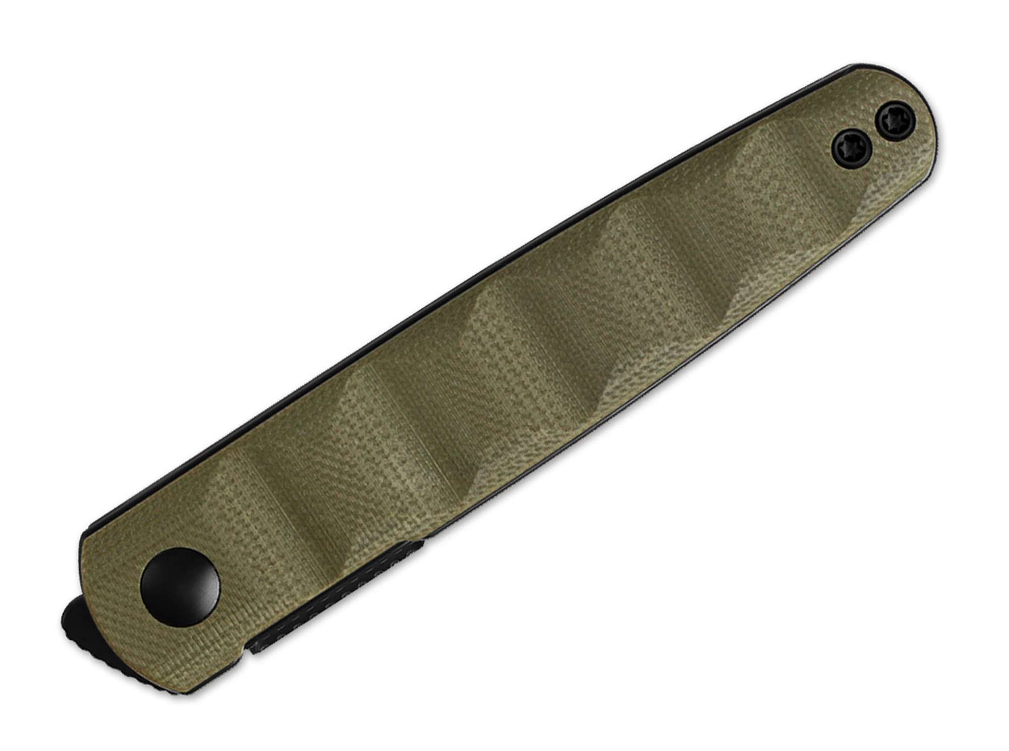 Briceag Bamboo Nitro-V Black PVD OD Green G10 Kizer- Design Slim, Utilizare EDC