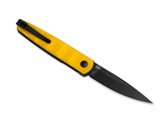 Briceag Bamboo Nitro-V Black PVD Yellow G10 Kizer- Subtire, Robust