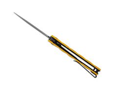 Briceag Bamboo Nitro-V Black PVD Yellow G10 Kizer- Subtire, Robust