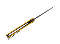 Briceag Bamboo Nitro-V Black PVD Yellow G10 Kizer- Subtire, Robust